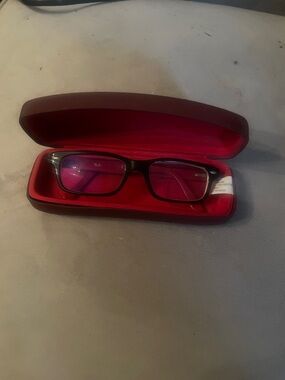 Ray-Ban Kids Black Eyeglasses with Red Case